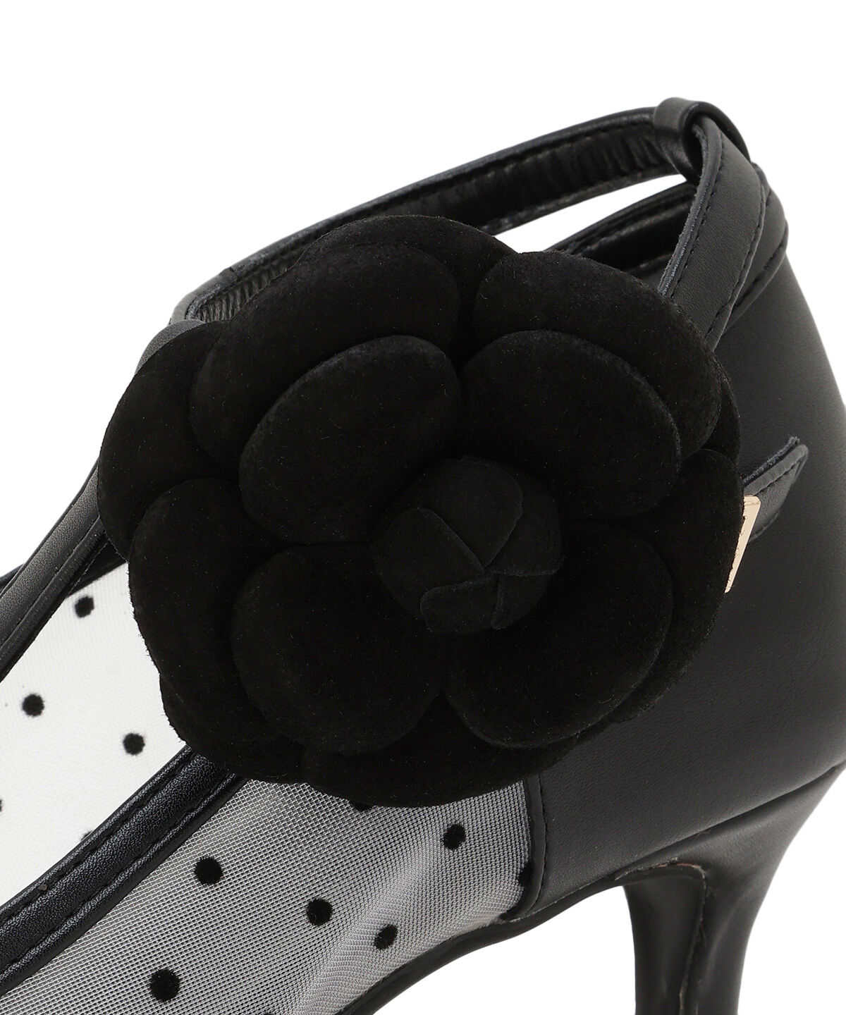 WILLSELECTION「フラワーモチーフドットチュールパンプス」|パンプス|