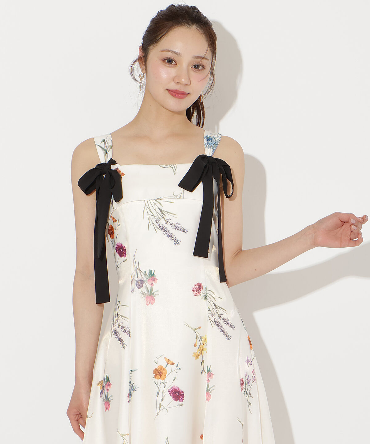 WILLSELECTION「ボタニカルフラワーシアーワンピース」|ワンピース|