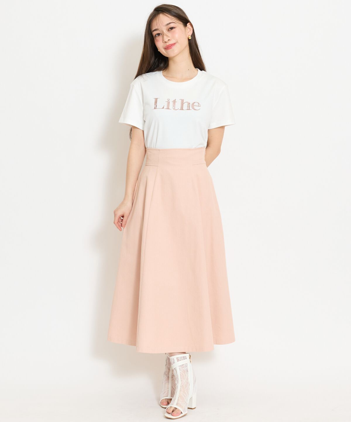 WILLSELECTION「ビジュー付き刺繍ロゴTシャツ」|Tシャツ・カットソー|