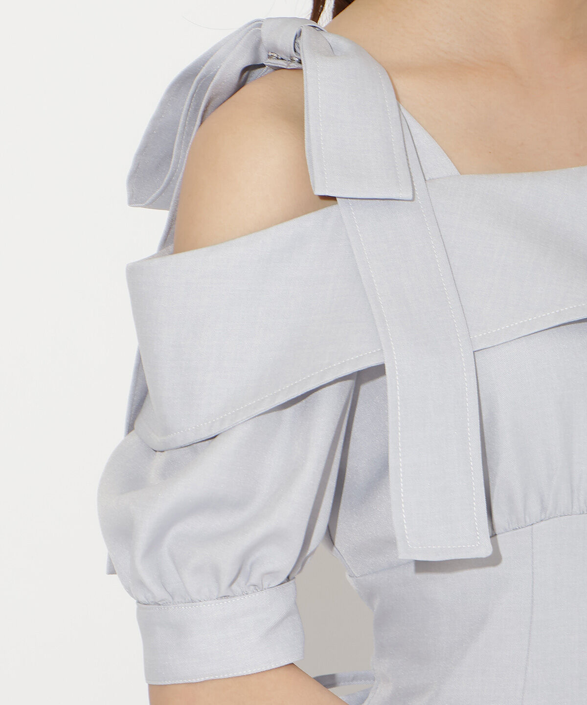 WILLSELECTION「リボンオフショルワンピース」|ワンピース|