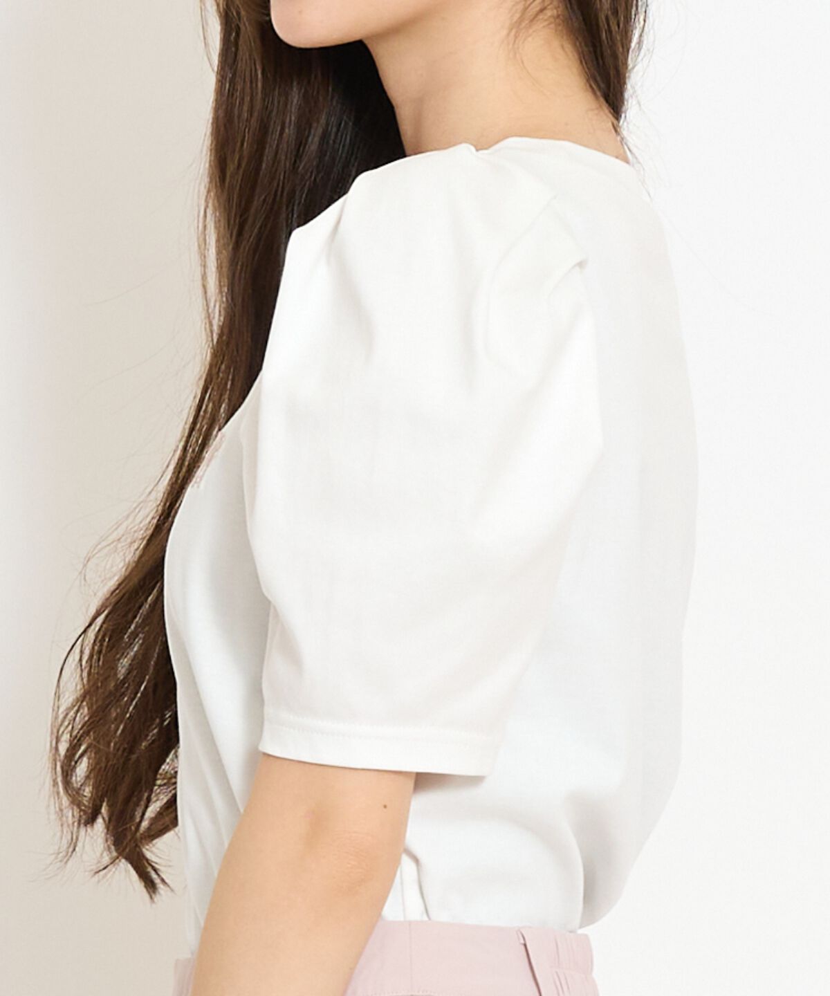 WILLSELECTION「ロゴ刺繍タックスリーブTシャツ」|Tシャツ・カットソー|