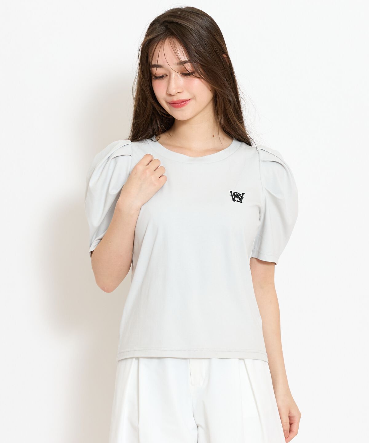 WILLSELECTION「ロゴ刺繍タックスリーブTシャツ」|Tシャツ・カットソー|