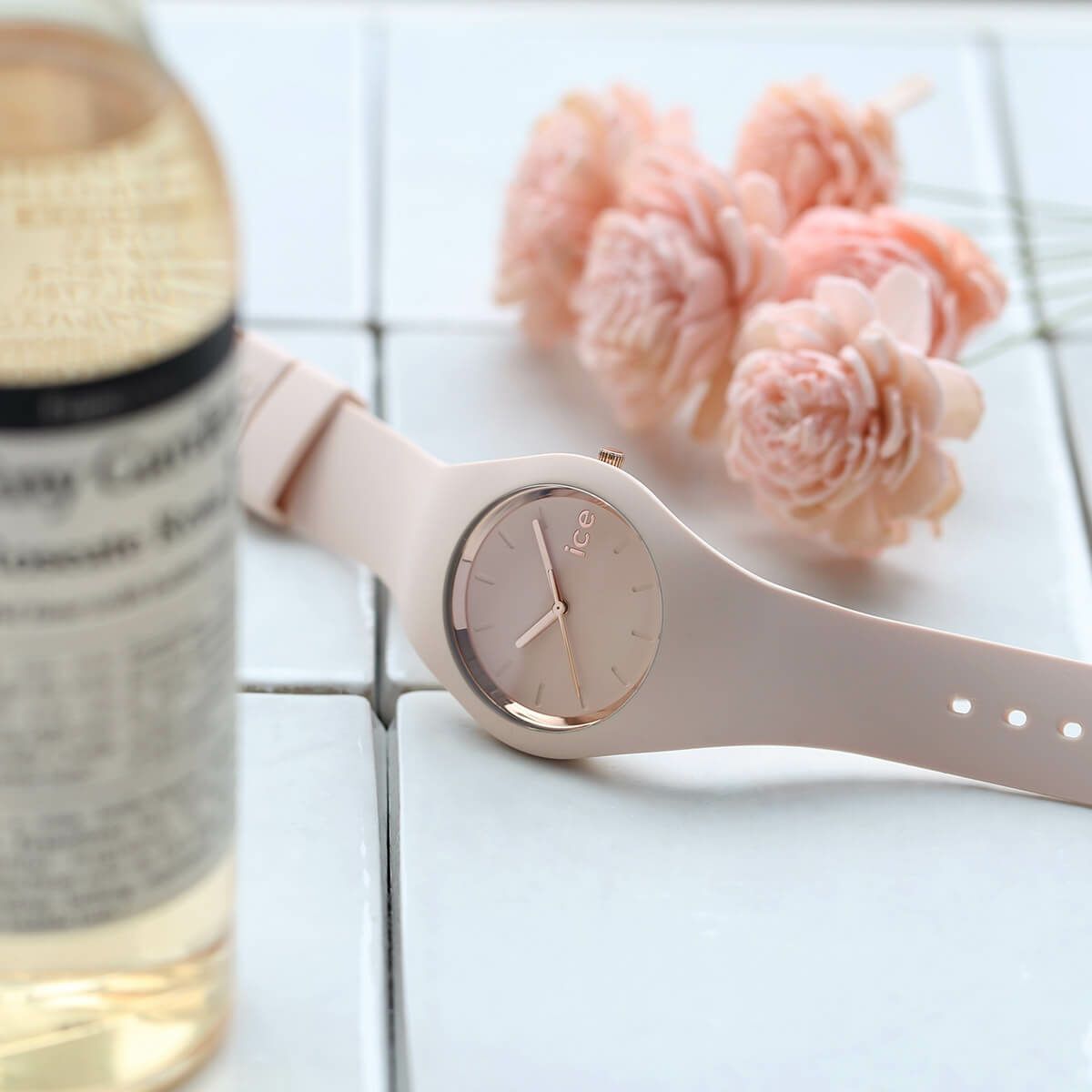 ICE-WATCH「〈ICE-WATCH(ｱｲｽｳｫｯﾁ)〉ICE glam colour ﾇｰﾄﾞ ﾐﾃﾞｨｱﾑ」|腕時計|