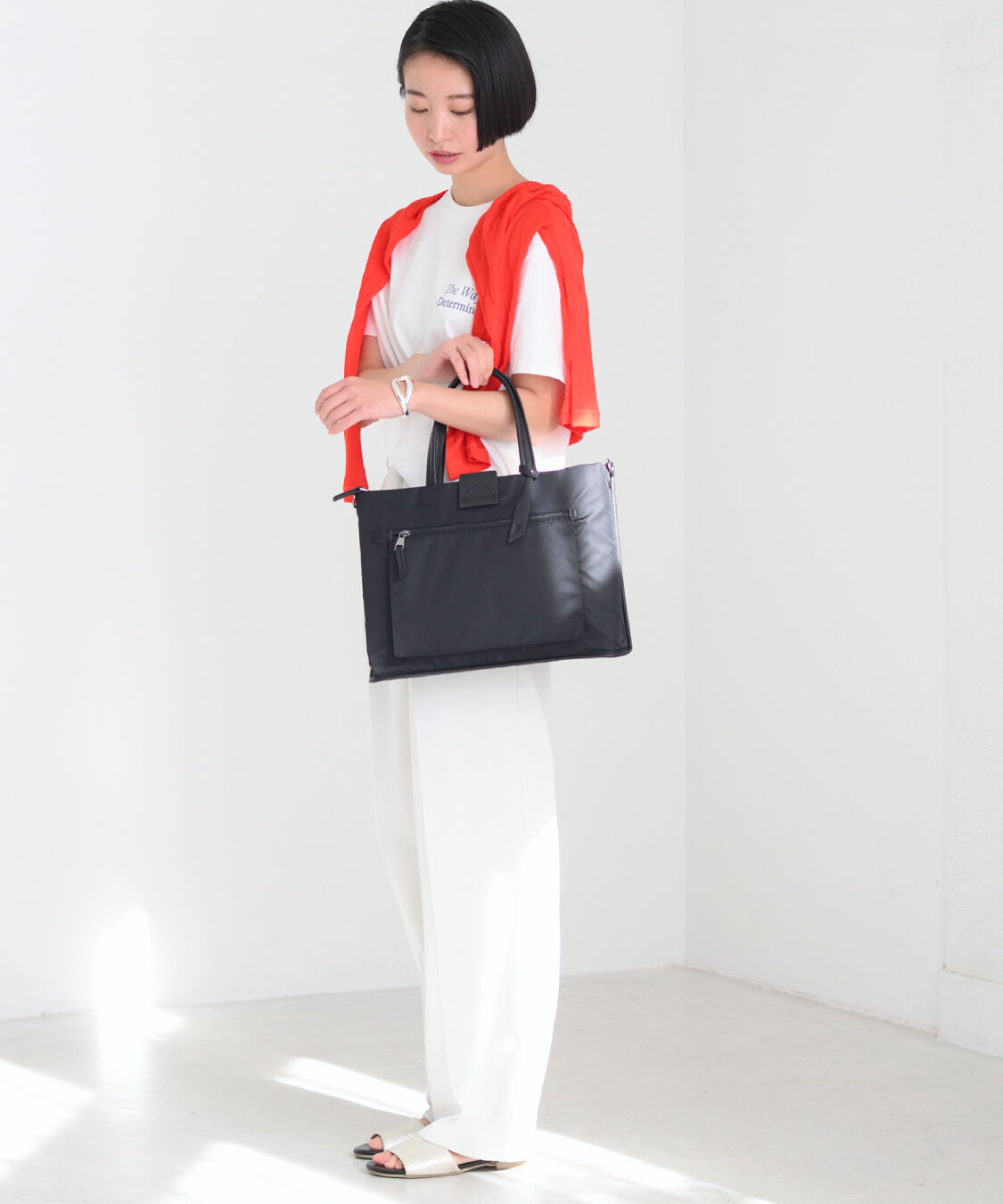 W&.Day/Night「W&.Day/Night スック サポートバッグ PCバッグ 13.3インチPC A4 15182」|トートバッグ|