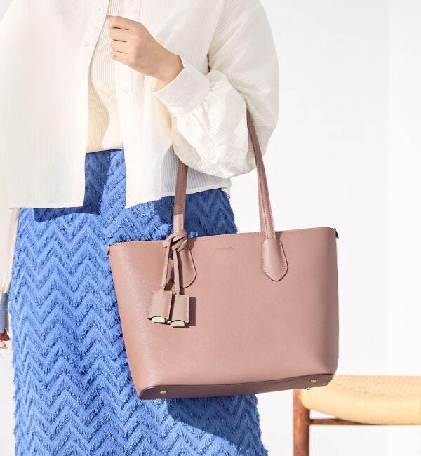 Jewelna Rose「Jewelna Rose  リタ・トートバッグ A4ジャストサイズ 16145」|トートバッグ|バーガンディ