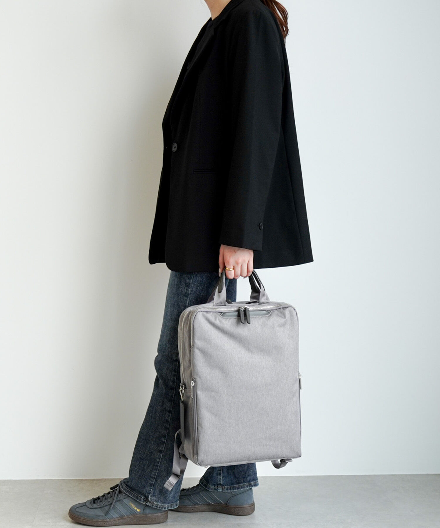 ace.「ace./エース フィッテムヘザー ビジネスリュック  A4 14インチPC収納 15L スクエア型  20112」|リュック|