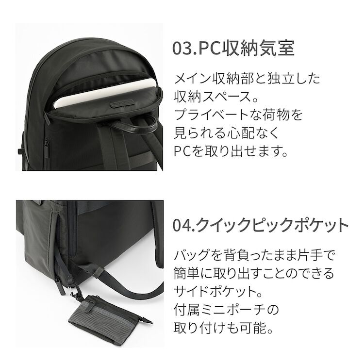 ace.「ace./エース レノウ ビジネスリュック A4サイズ 14.0インチPC収納 20L 620g  20102」|リュック|