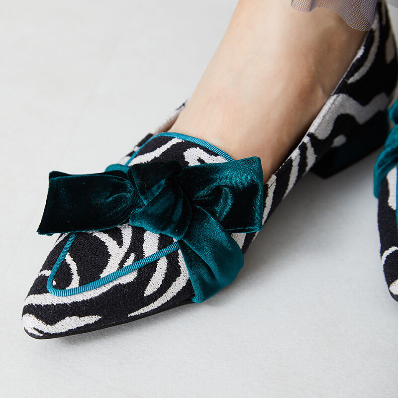 ORiental TRaffic「ベロアリボンオペラパンプス/31305」|パンプス|