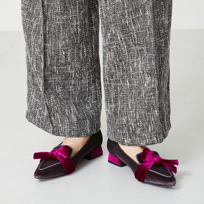 ORiental TRaffic「ベロアリボンオペラパンプス/31305」|パンプス|