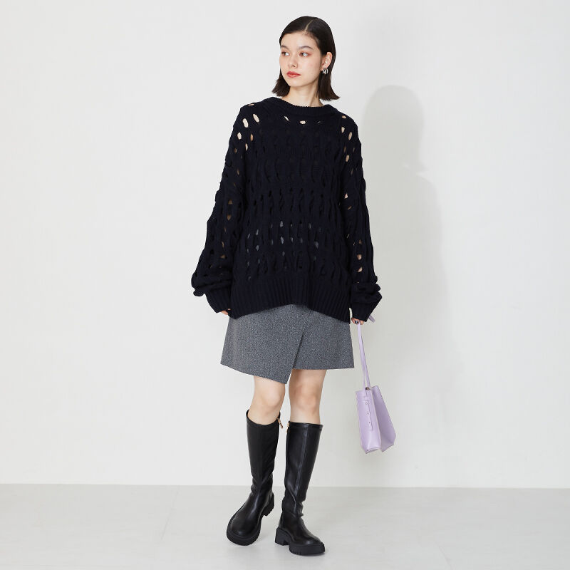 ORiental TRaffic「厚底ストレッチロングブーツ/31508」|ロングブーツ|