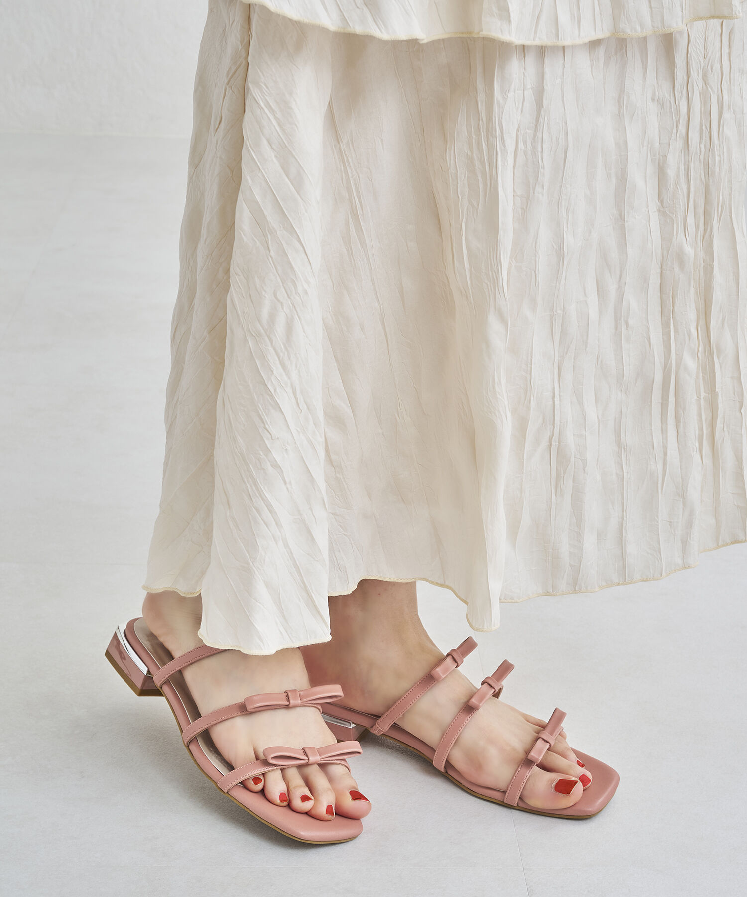 ORiental TRaffic「リボンストラップフラットサンダル/41247」|サンダル|