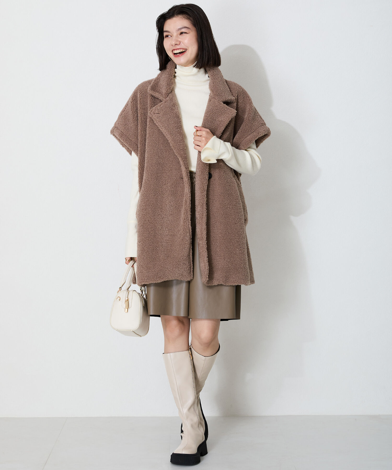 ORiental TRaffic「【 厚底 ・ 軽量 】タンクソールストレッチロングブーツ/41501」|ロングブーツ|