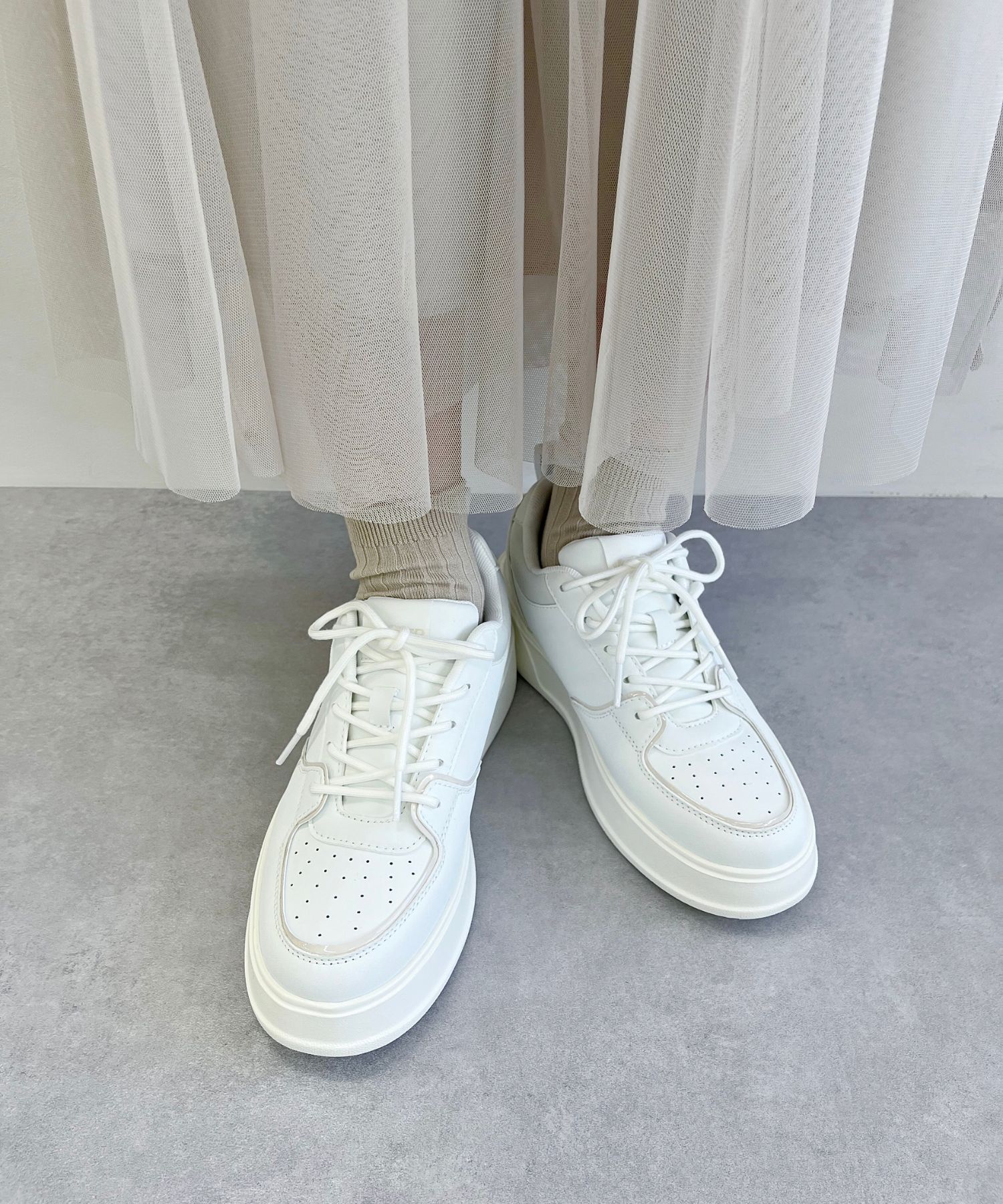 ORiental TRaffic「【新色追加】バイカラー ボリュームソール スニーカー /OT3750 厚底  クッション 軽量」|スニーカー|