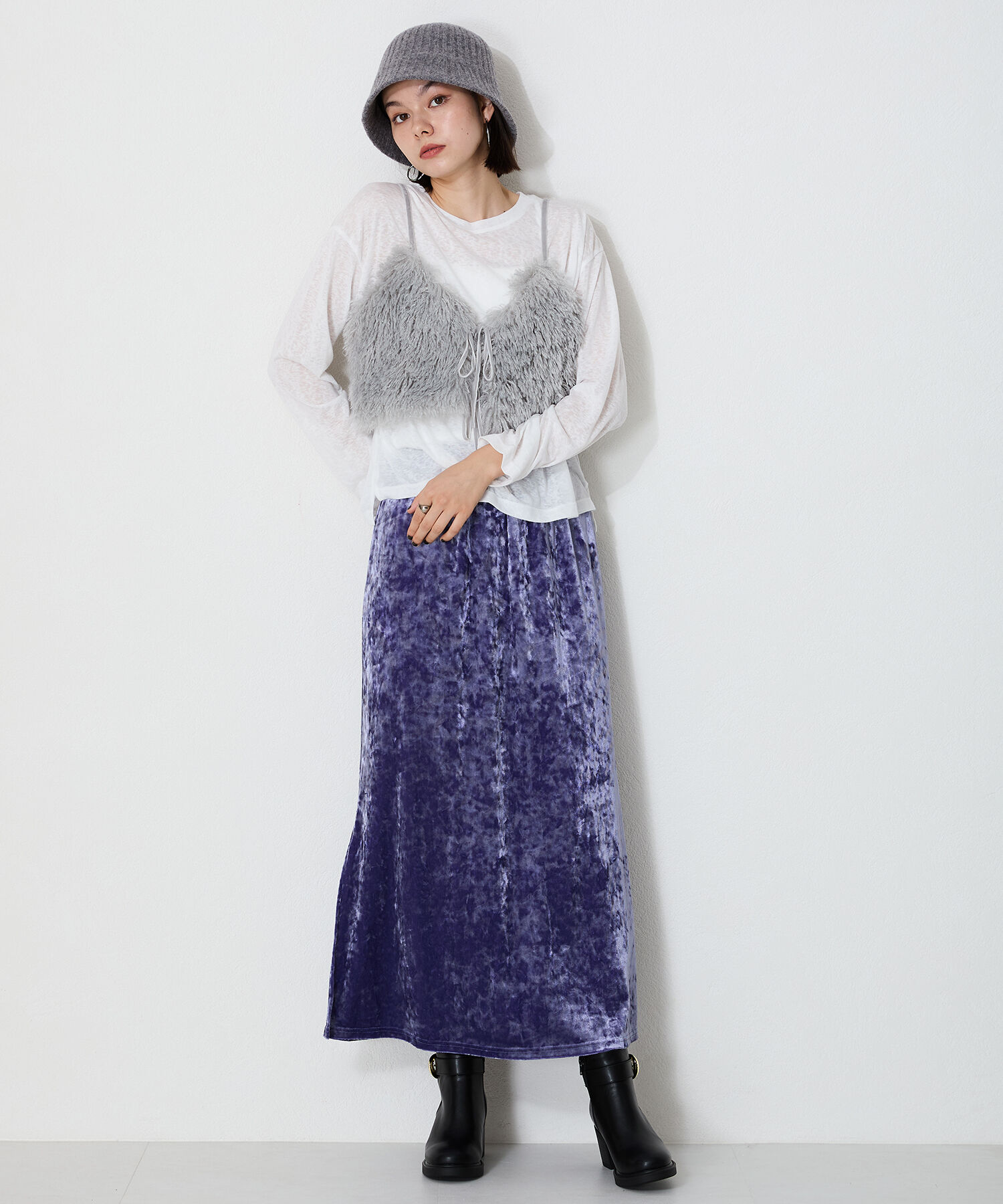 WA Oriental TRaffic「バックルデザインタンクソールヒールブーツ/42408」|ショートブーツ|