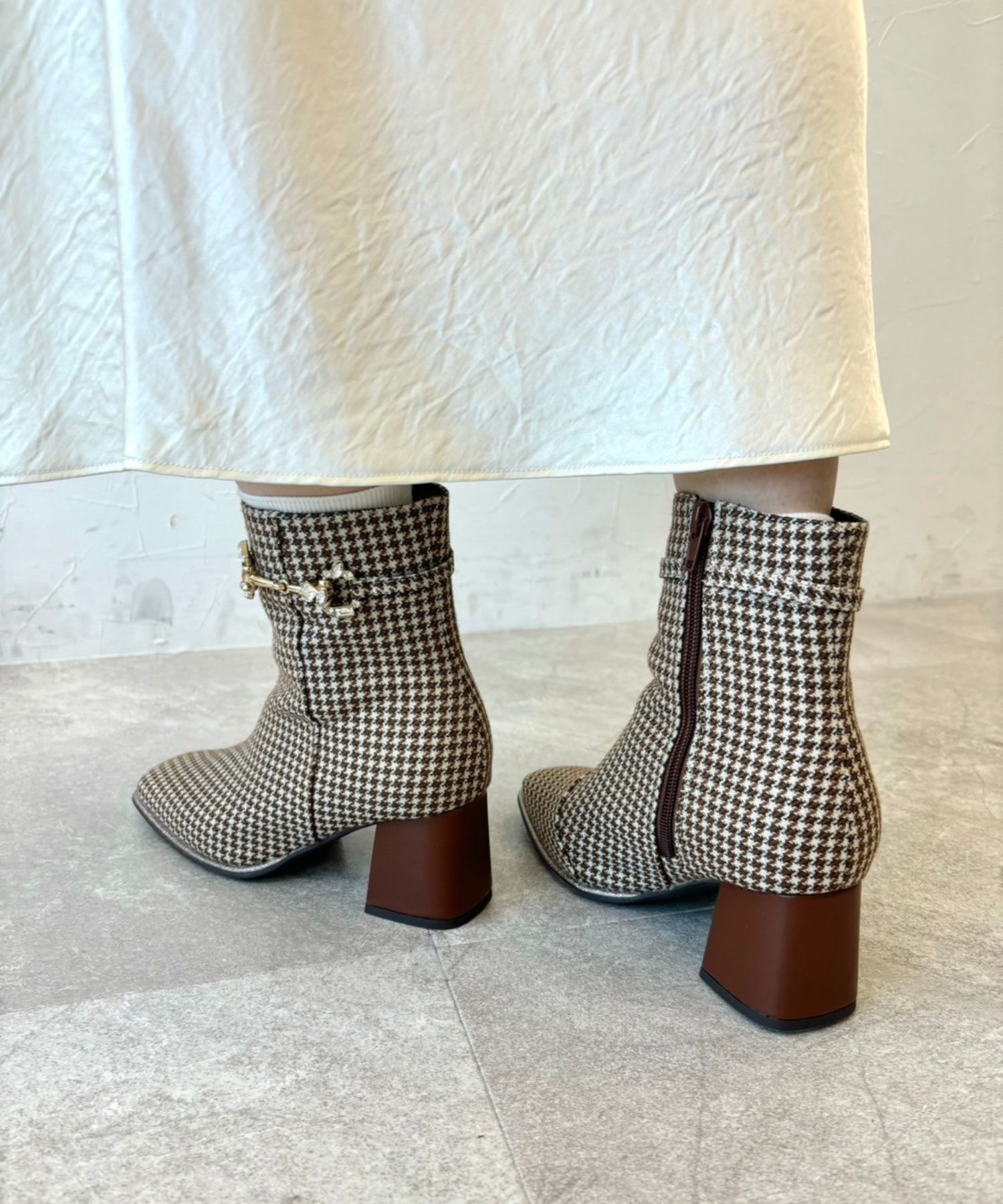 ORiental TRaffic「ビジュービットヒールブーツ/41427」|ショートブーツ|