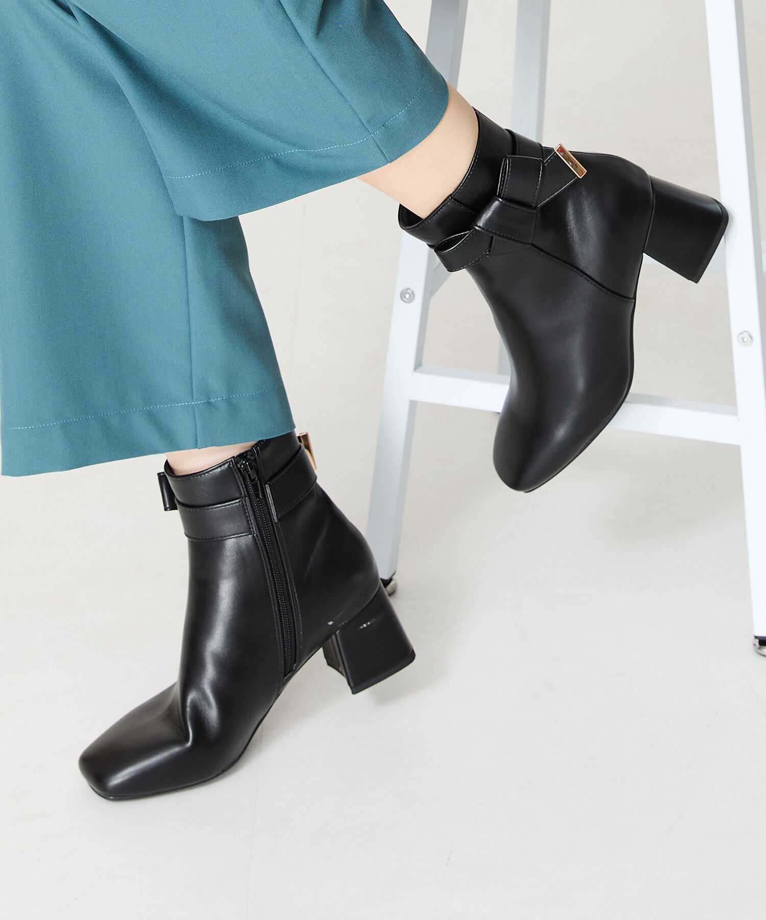 ORiental TRaffic「サイドリボンショートブーツ/41430」|ショートブーツ|