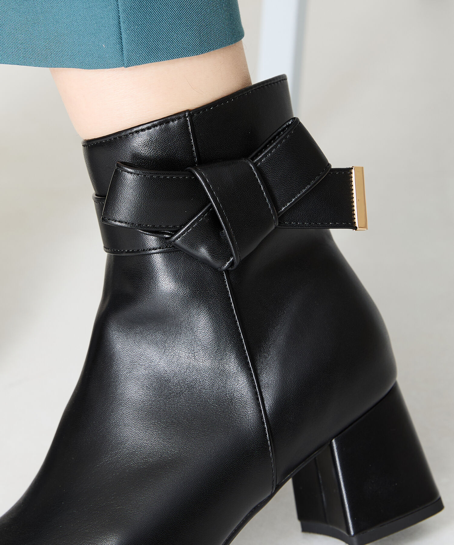 ORiental TRaffic「サイドリボンショートブーツ/41430」|ショートブーツ|