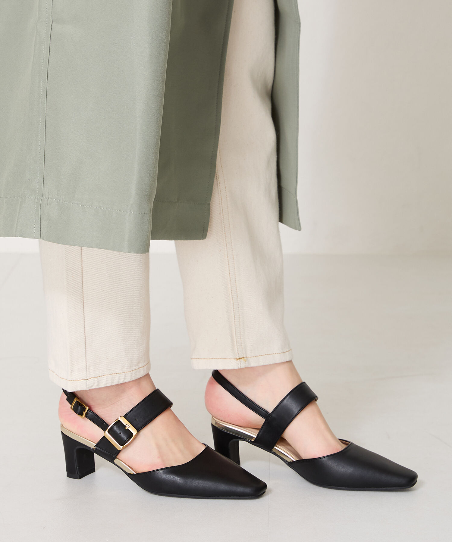 ORiental TRaffic「バックストラップヒールパンプス/51101 パンプス 人気 トレンド 売れてる」|パンプス|