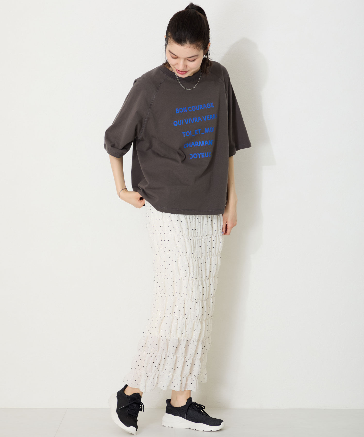 ORiental TRaffic「 【瞬間フィット】 ニットスニーカー /OT3757 軽量 歩きやすい 楽ちん ハンズフリー」|スニーカー|