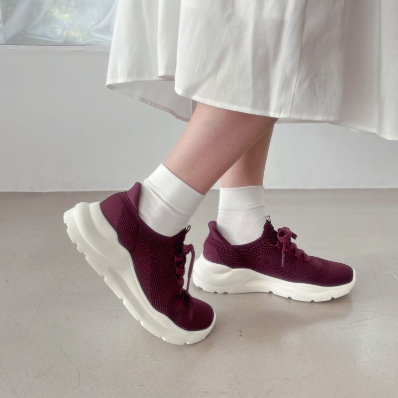 ORiental TRaffic「 【瞬間フィット】 ニットスニーカー /OT3757 軽量 歩きやすい 楽ちん ハンズフリー」|スニーカー|