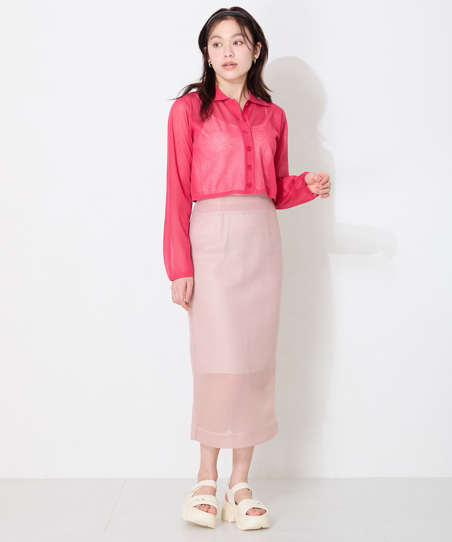 ORiental TRaffic「カットデザインパデット厚底サンダル/51206 サンダル 厚底 トレンド 人気 軽い」|サンダル|