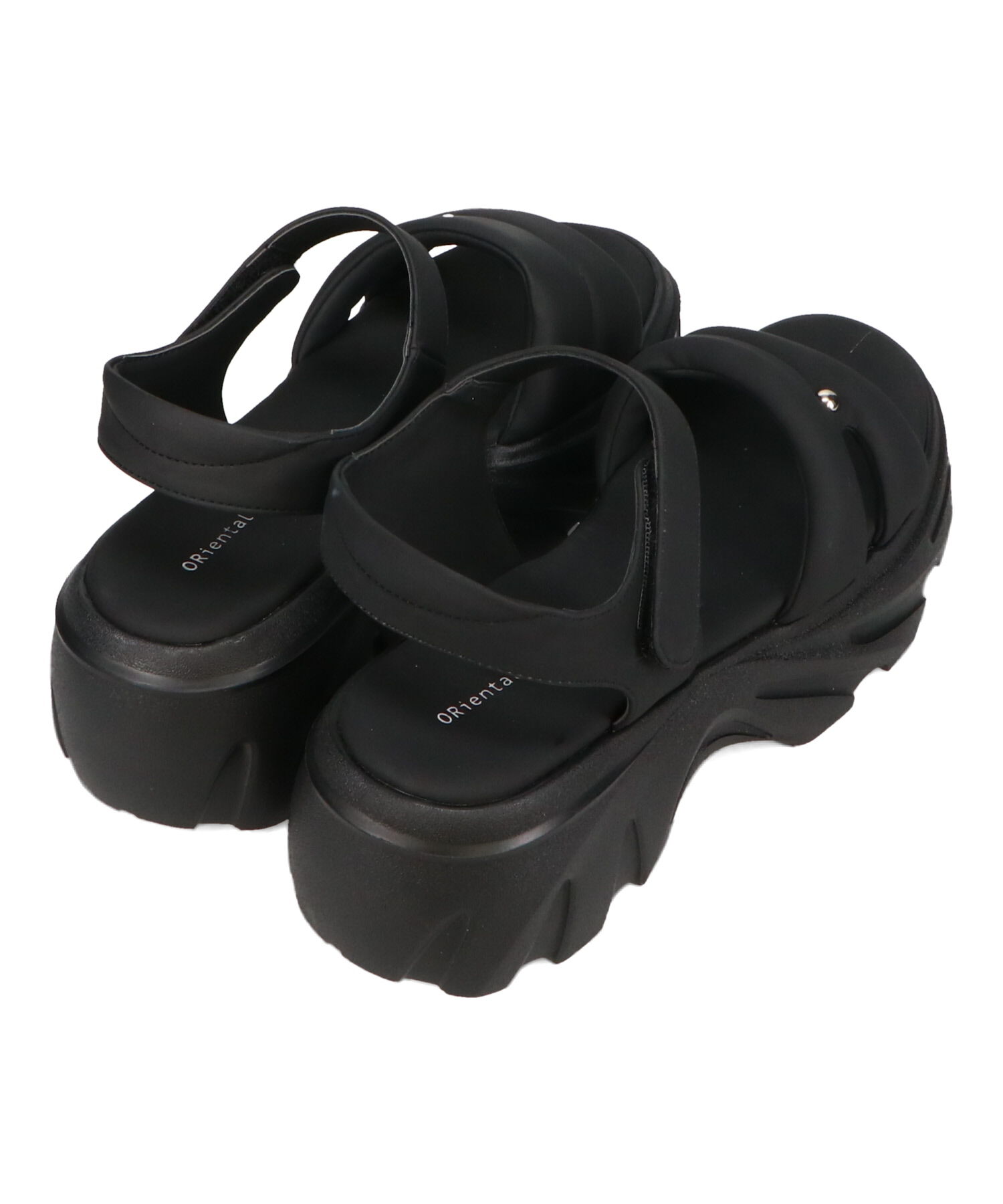 ORiental TRaffic「カットデザインパデット厚底サンダル/51206 サンダル 厚底 トレンド 人気 軽い」|サンダル|