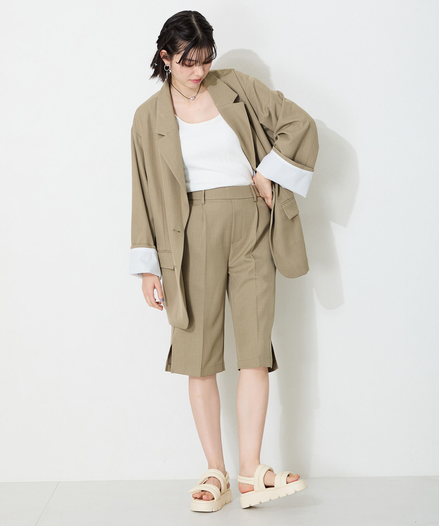 ORiental TRaffic「パデットダブルベルト厚底サンダル/51202 サンダル 人気 トレンド 売れてる」|サンダル|