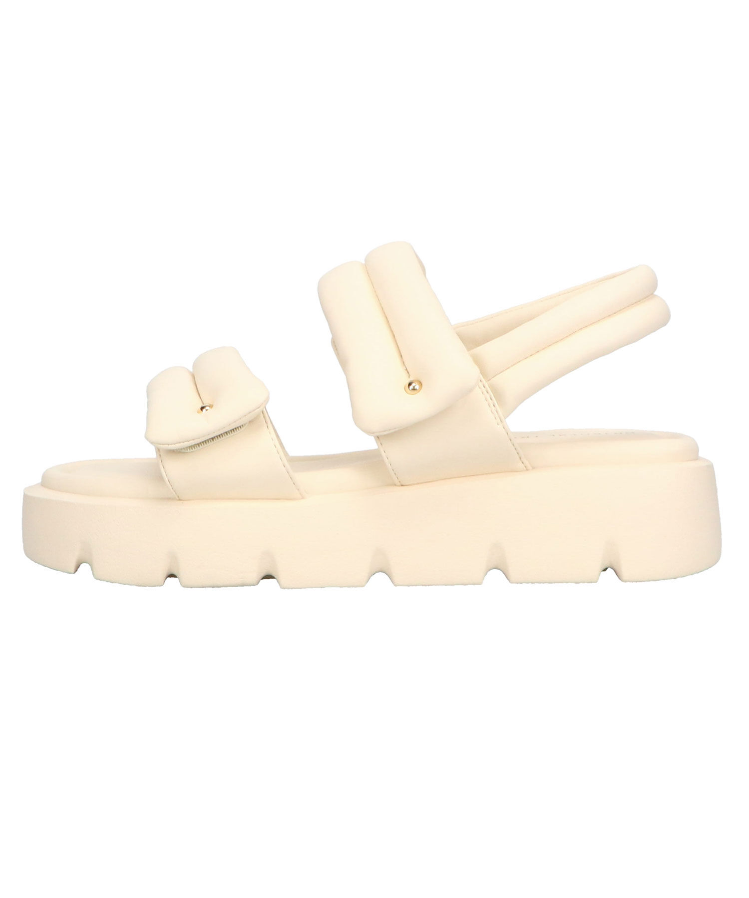 ORiental TRaffic「パデットダブルベルト厚底サンダル/51202 サンダル 人気 トレンド 売れてる」|サンダル|