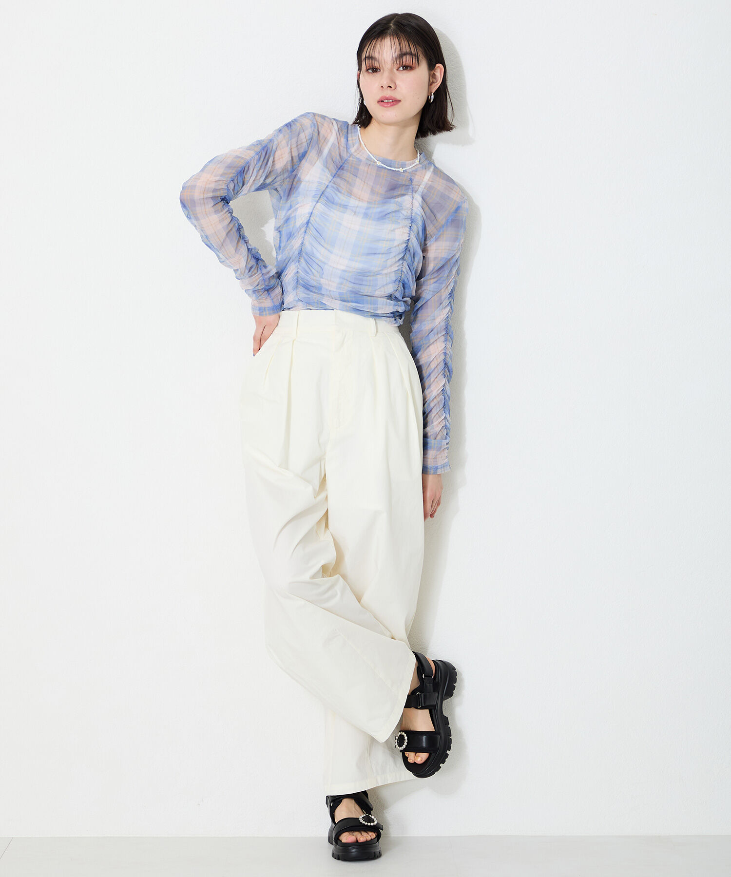 ORiental TRaffic「ビジューモチーフスポーツサンダル/51204 サンダル　ビジュー　人気 スポサン」|サンダル|