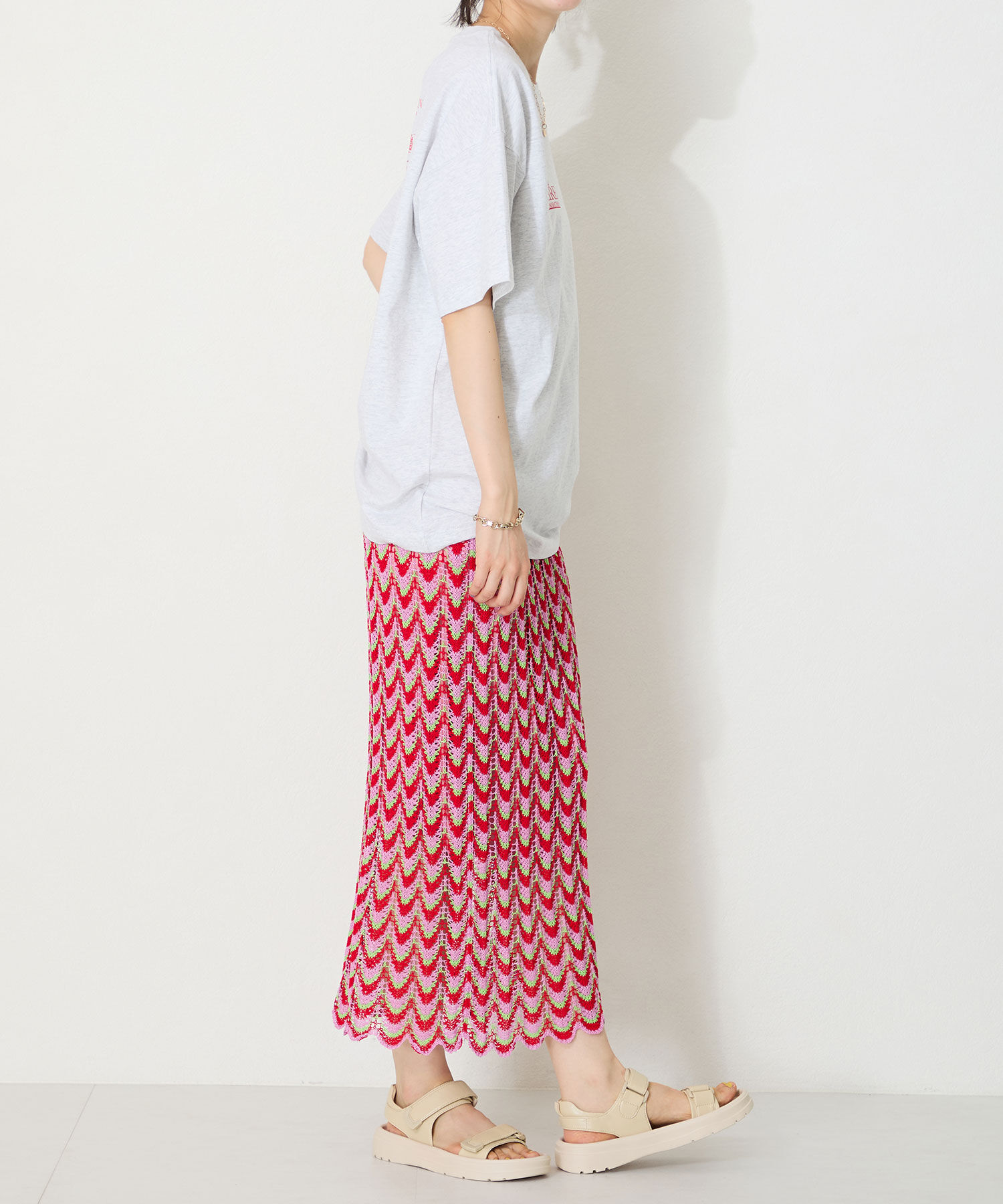 ORiental TRaffic「【Fit me サンダル】ダブル ベルト サンダル /51227 軽い 柔らかい フラット」|サンダル|