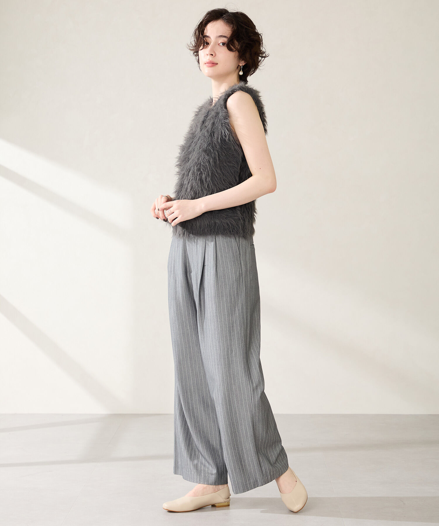 WA Oriental TRaffic「センターシーム バブーシュ /52302 フラット パンプス 楽ちん 通勤靴 オフィス」|パンプス|