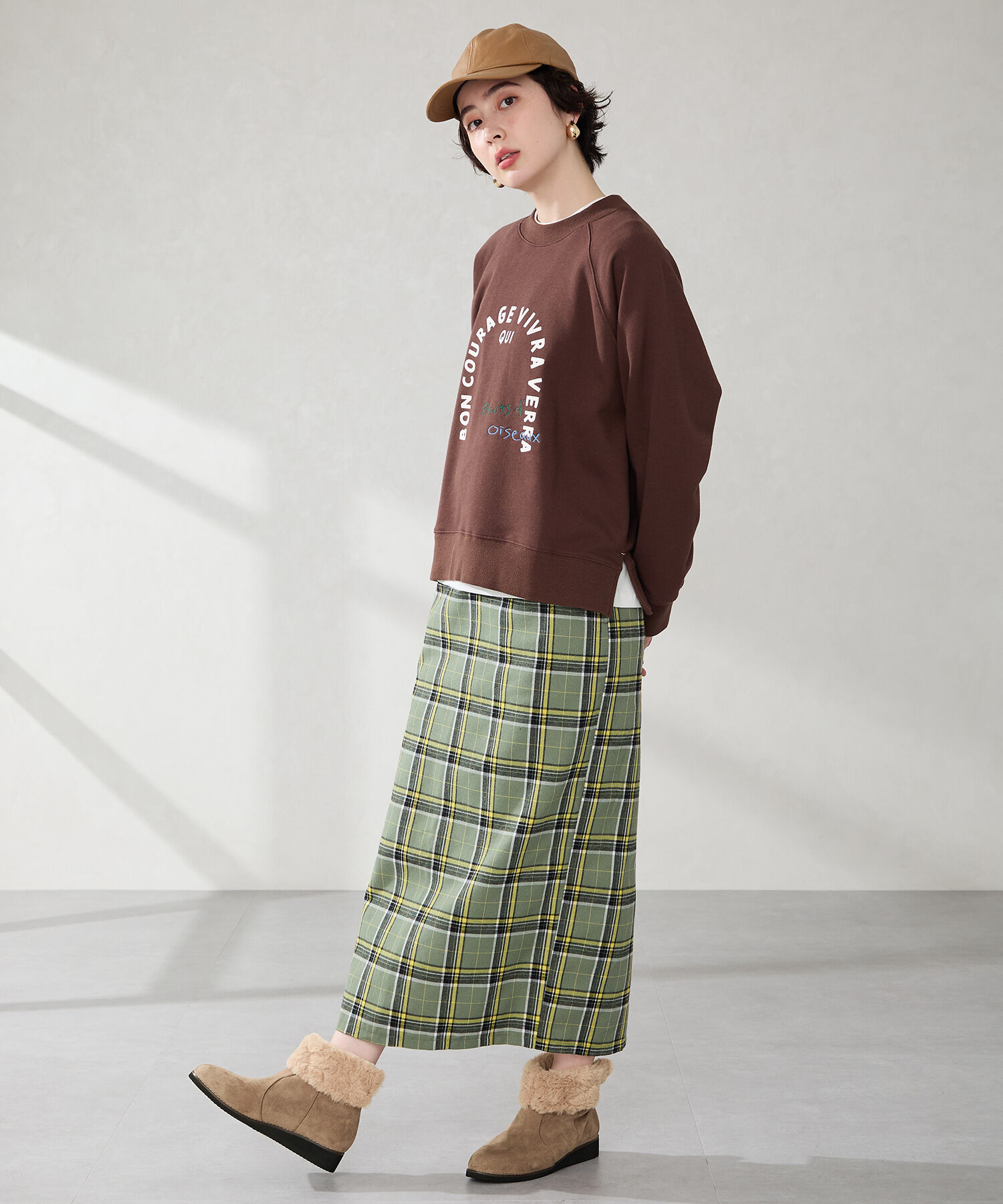 WA Oriental TRaffic「たっぷりファーウエッジソールブーツ/52411」|ショートブーツ|