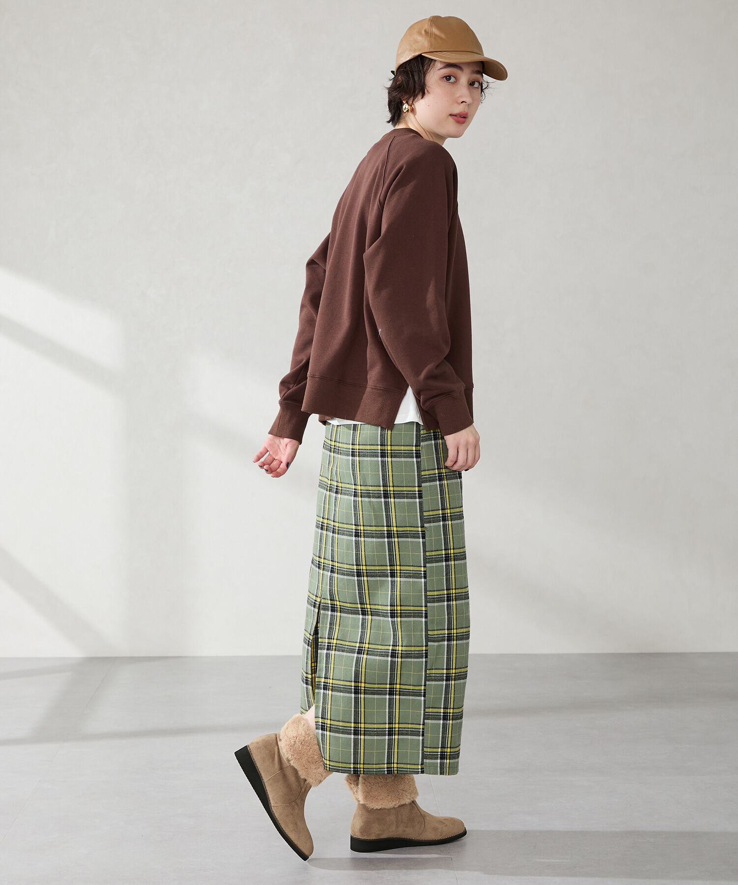 WA Oriental TRaffic「たっぷりファーウエッジソールブーツ/52411」|ショートブーツ|