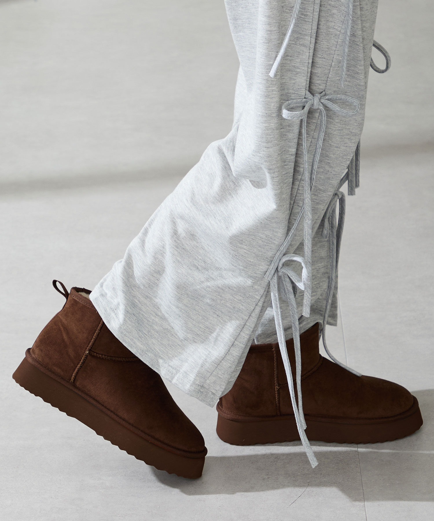 ORiental TRaffic「【 厚底 】ムートン ショートブーツ /51409 防寒 」|ショートブーツ|