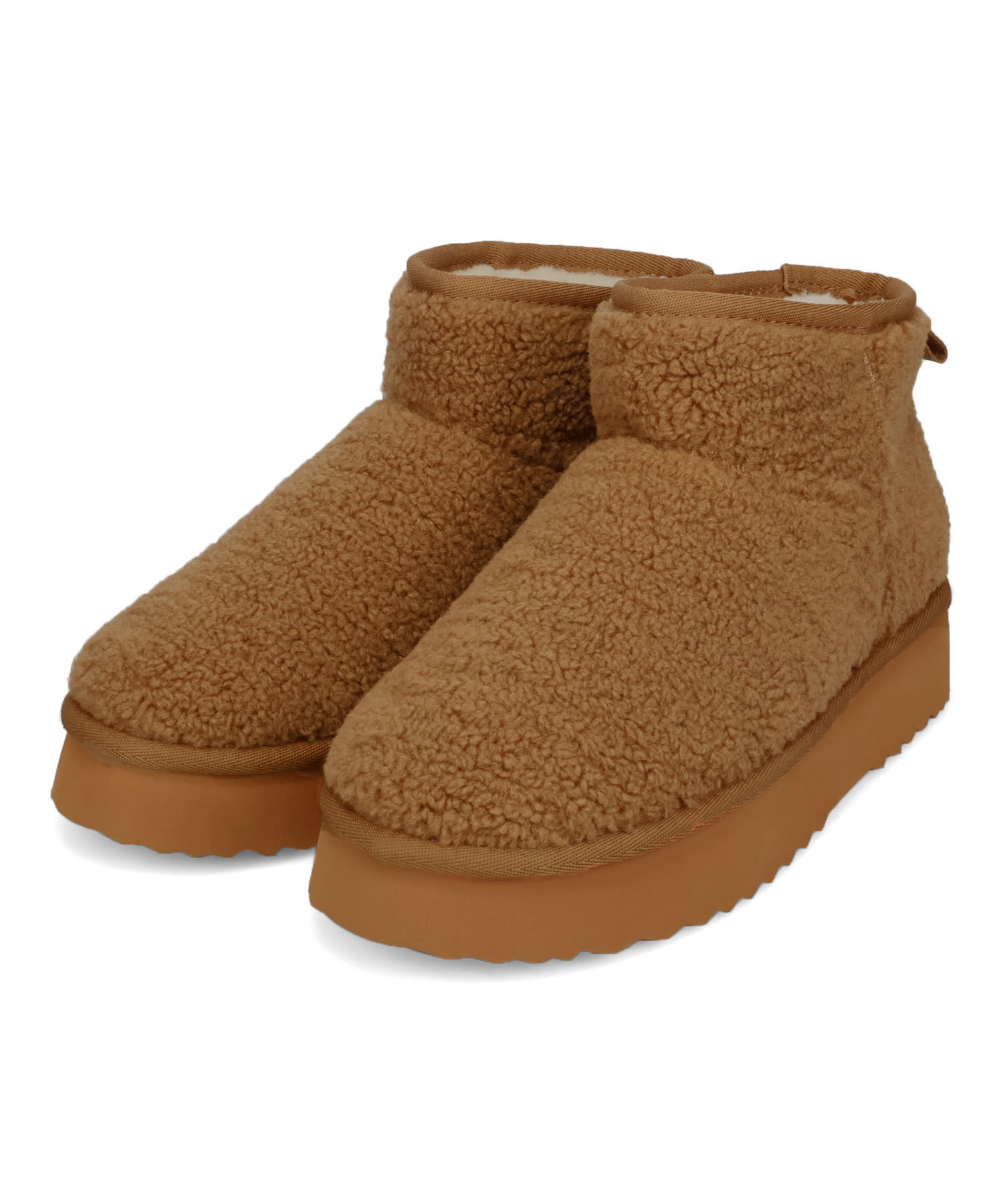 ORiental TRaffic「【 厚底 】ムートン ショートブーツ /51409 防寒 」|ショートブーツ|