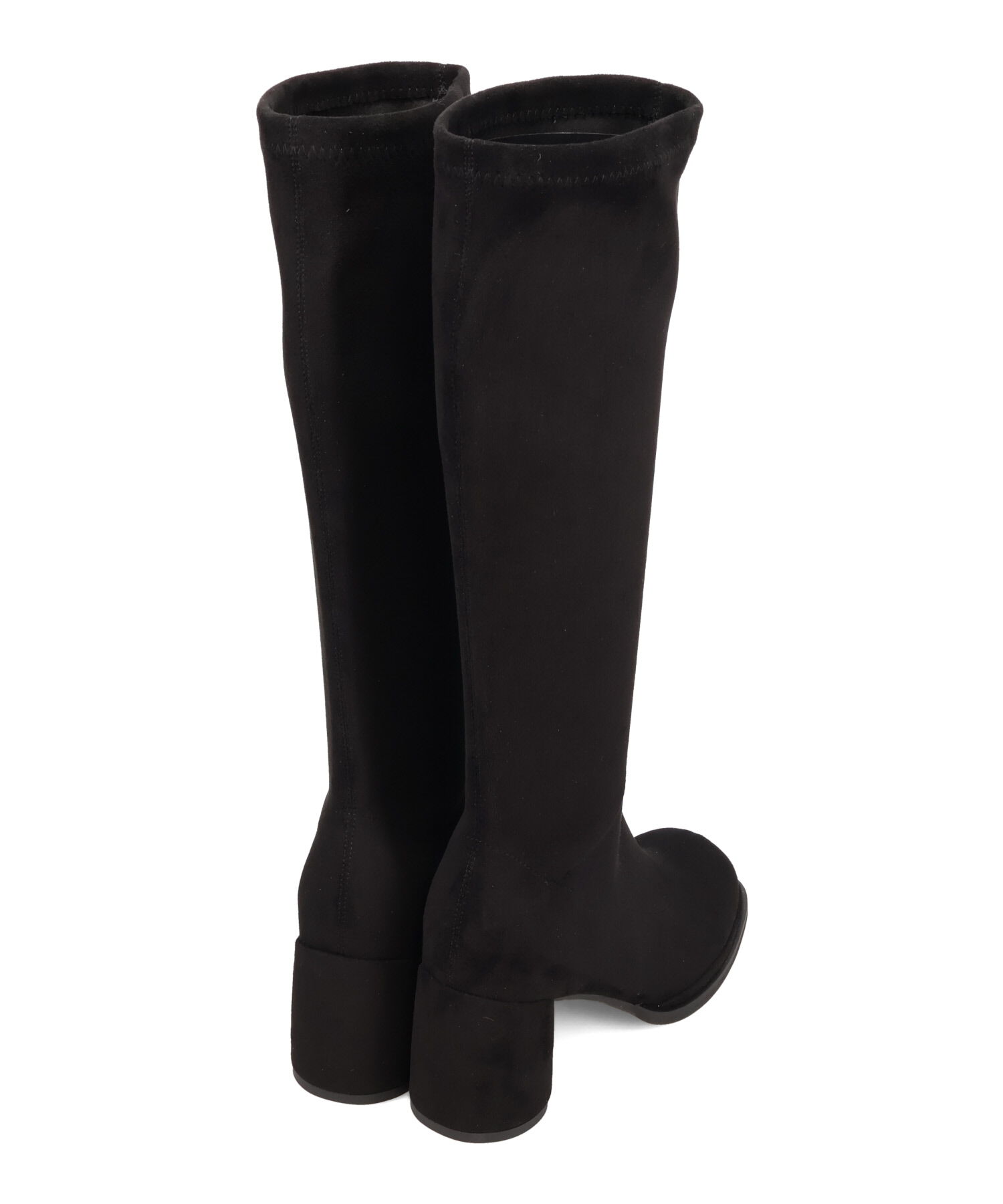 ORiental TRaffic「ピタッとフィット スエード ヒール ロングブーツ /55502 ストレッチ」|ロングブーツ|