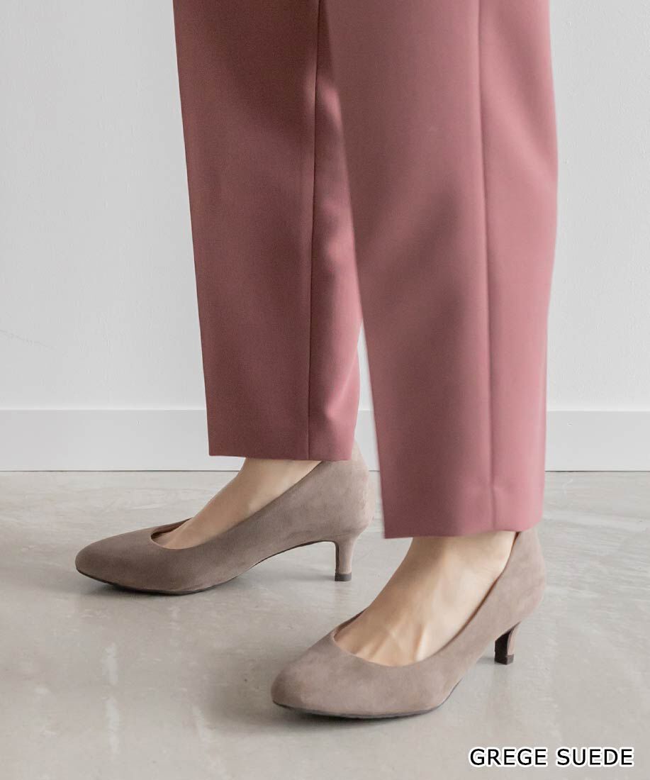  「3E幅広 走れる快適パンプス」|パンプス|グレージュスエード