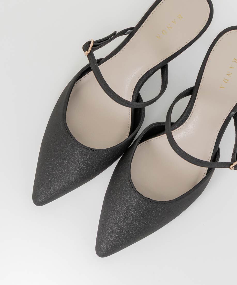  「2WAY シアーリボンミュールパンプス」|パンプス|