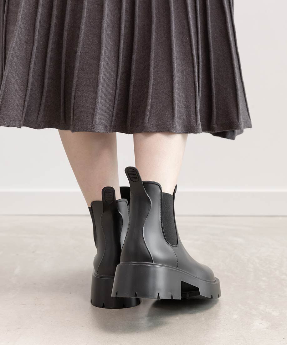  「ボリュームソールサイドゴアレインブーツ」|レインシューズ|