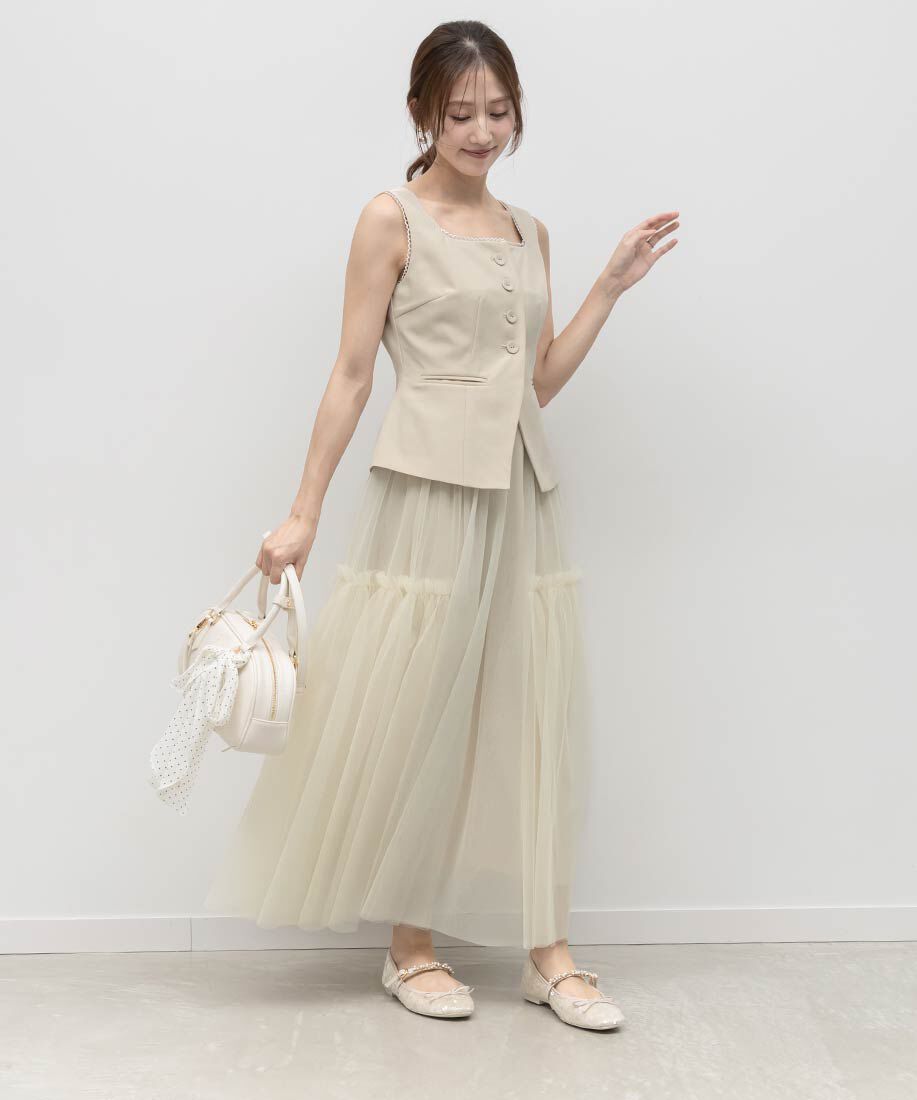  「ビジューストラップバレエシューズ」|パンプス|