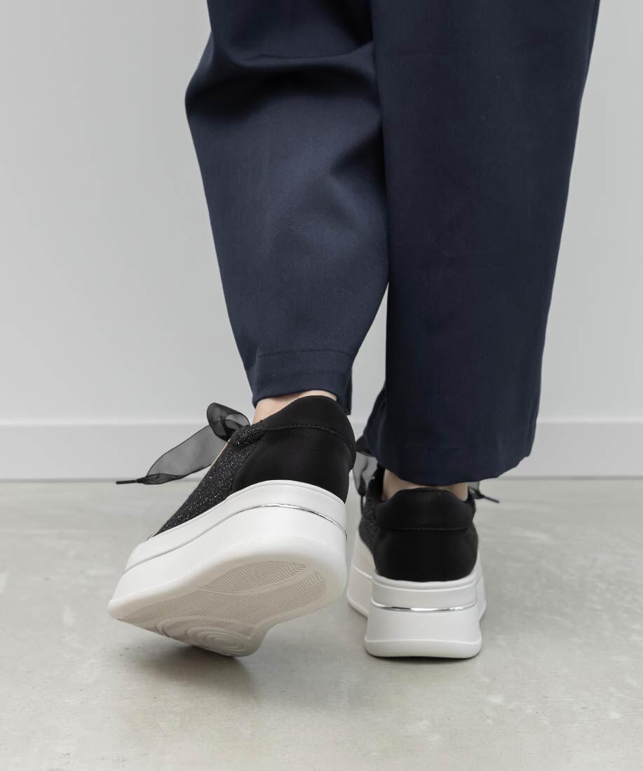  「2WAY シアーリボンプラットフォームスニーカー」|スニーカー|