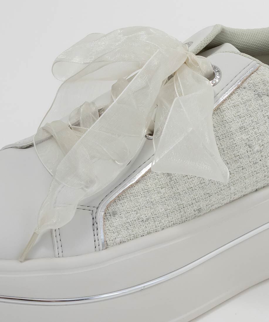  「2WAY シアーリボンプラットフォームスニーカー」|スニーカー|