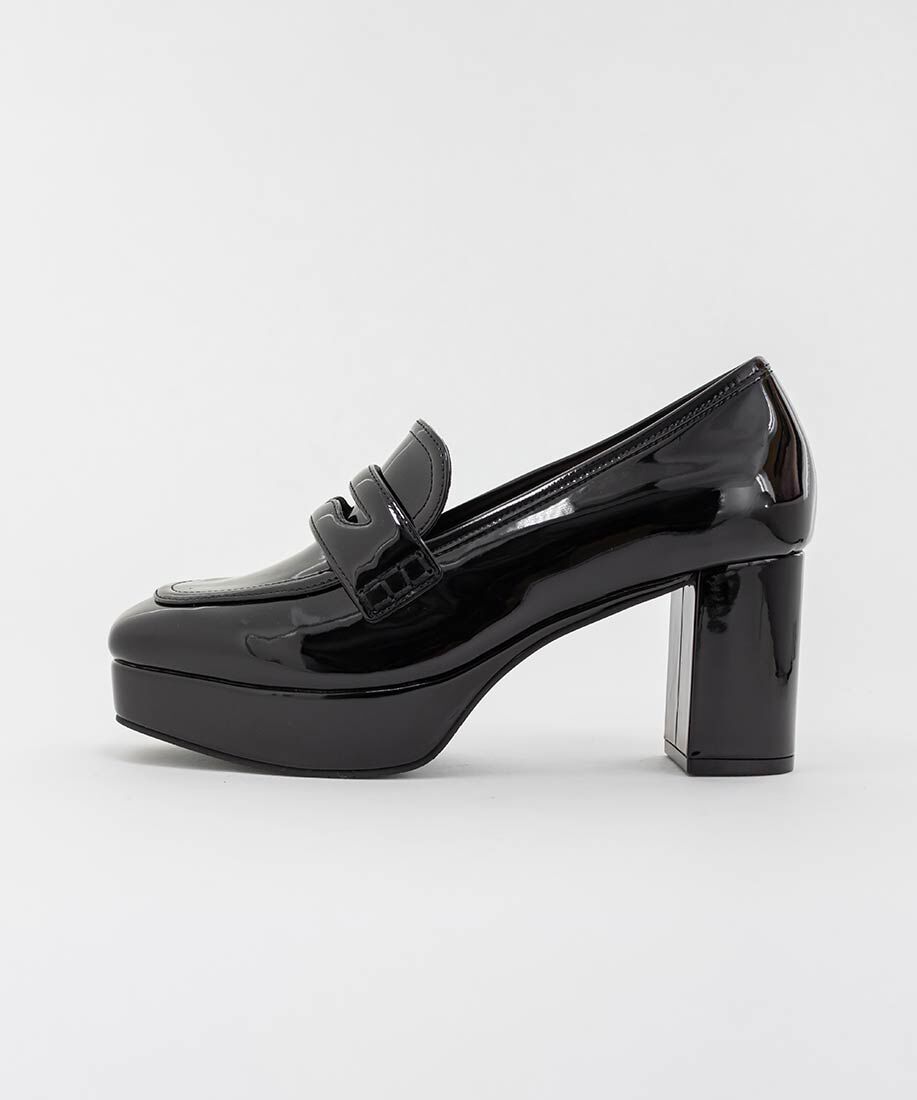  「ストームデザインヒールローファー」|ローファー|