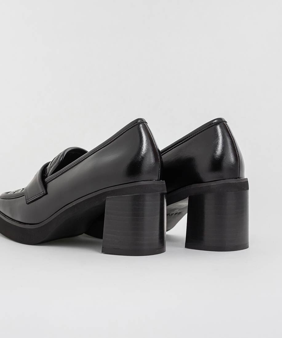  「ウーブンデザインヒールローファー」|ローファー|