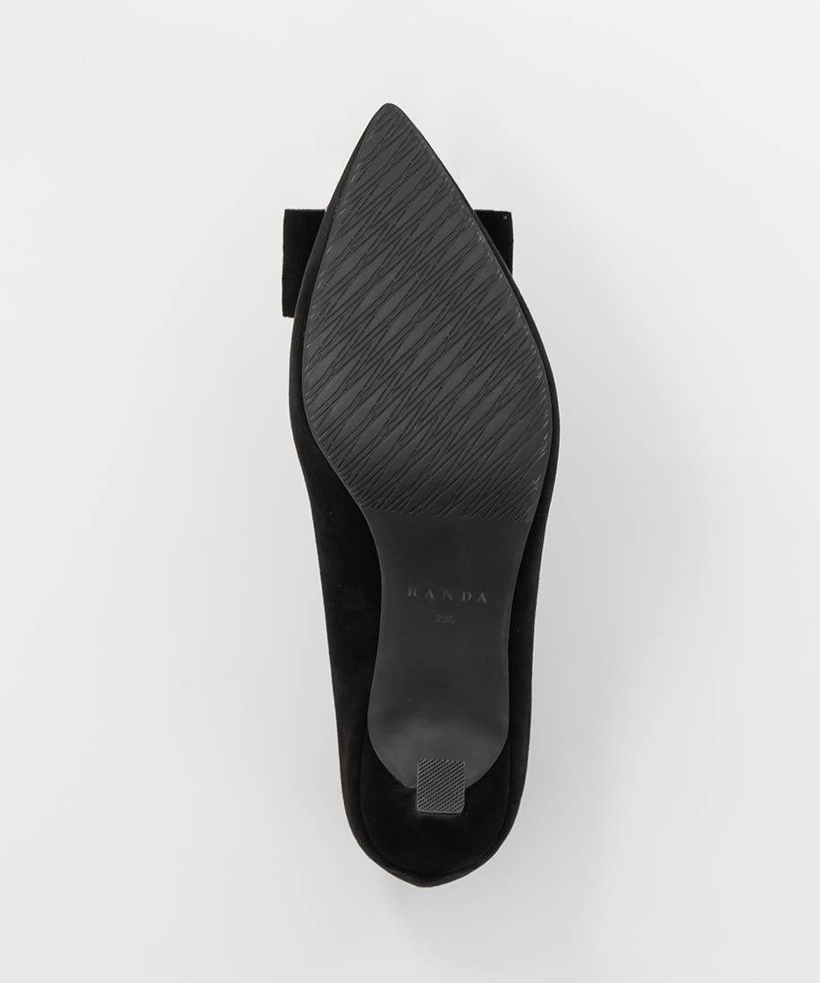  「【走れる美脚パンプス】モノグラムパーツリボンフィットパンプス」|パンプス|