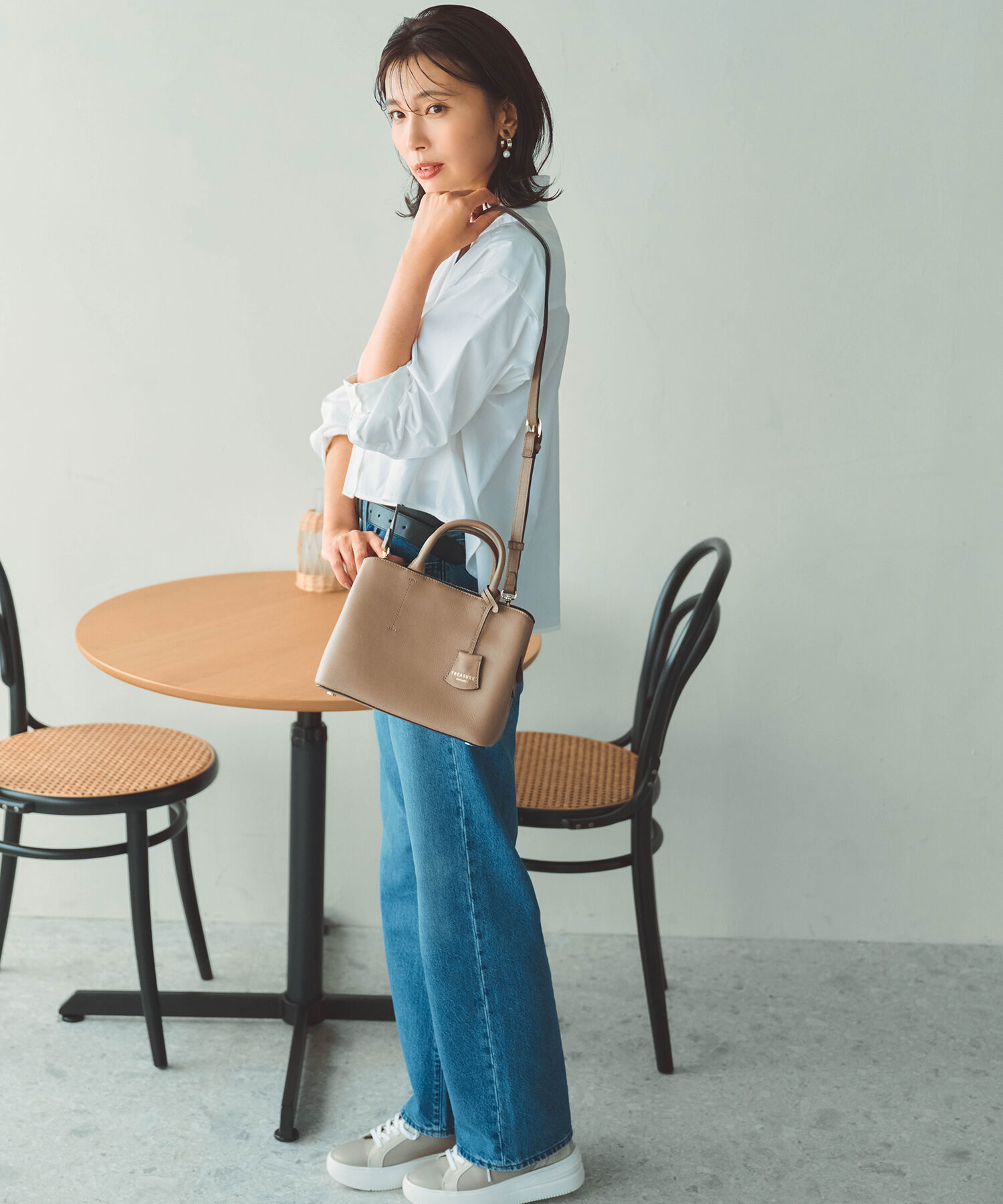 TOPKAPI TREASURE「フロントステッチ レザーミニショルダーバッグ」|ショルダー・メッセンジャー|