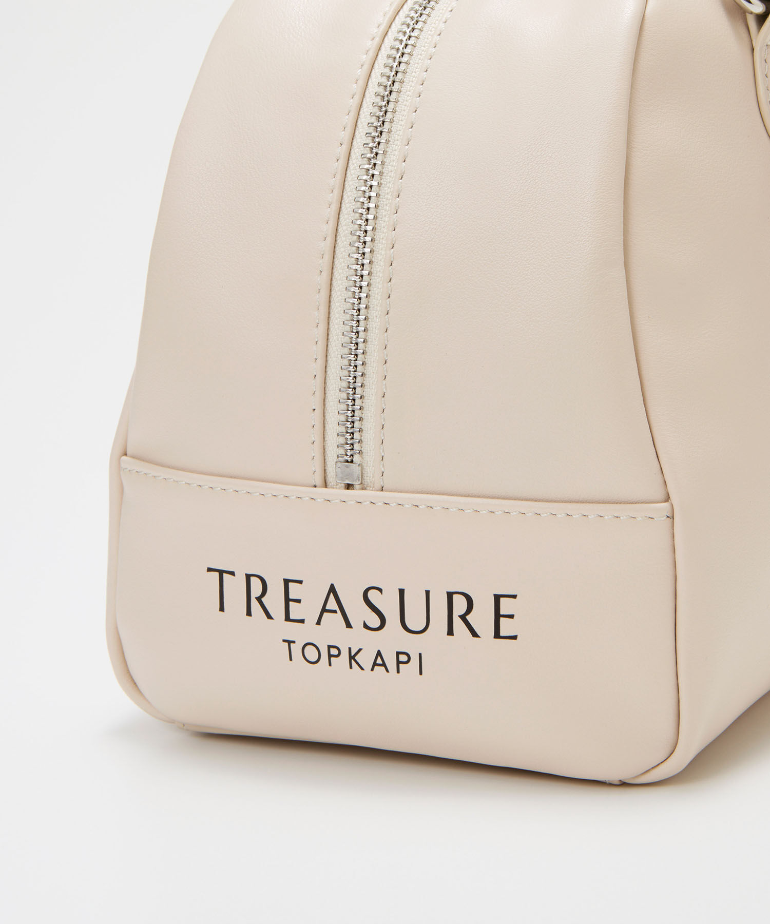 TOPKAPI TREASURE「【TREASURE TOPKAPI】スムースレザー ロゴ ボストン バッグ」|ボストンバッグ|