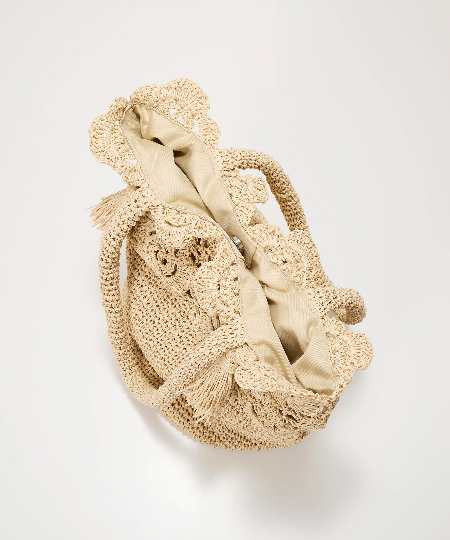 TOPKAPI BREATH「【TREASURE TOPKAPI】フラワーモチーフ ペーパー トートバッグ」|かごバッグ|