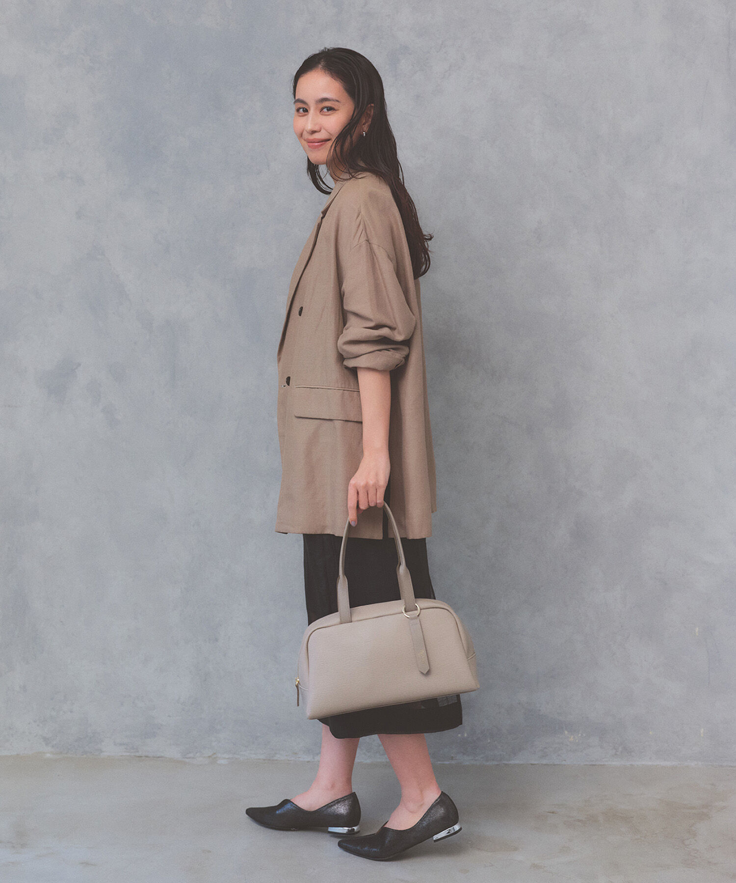 TOPKAPI BREATH「【Breath TOPKAPI】RIPPLE リプル ワイド ボストンバッグ チャーム付き」|ボストンバッグ|