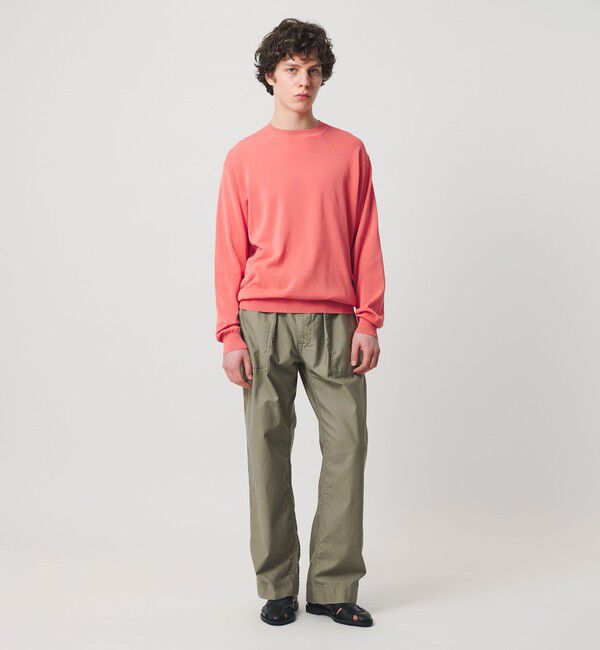 UNITED ARROWS「オーガニックコットン バックサテン ファティーグパンツ」|チノ|
